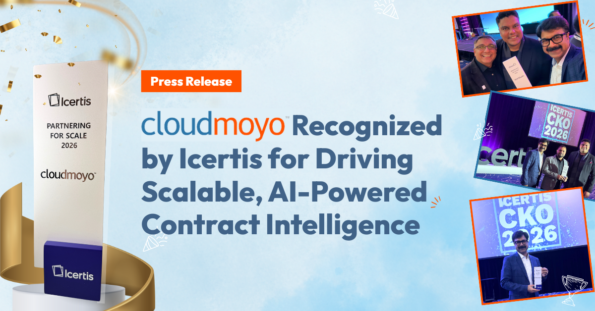 <a href="https://www.cloudmoyo.com/news/cloudmoyo-recognized-by-icertis-for-driving-scalable-ai-powered-contract-intelligence/? utm_source=website&utm_medium=organic_content&utm_campaign=General_HomePage_Banner_Update_18Fe2025" class="homeBannerLink"> CloudMoyo Recognized by Icertis for Driving Scalable, AI-Powered Contract Intelligence </a>